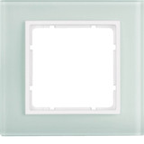 Berker 10116909 Glasrahmen 1fach. B.7. Glas polarweiß/polarweiß matt