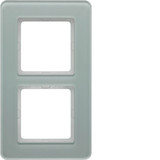 Berker 10126079 Rahmen 2fach. Q.7. Glas polarweiß