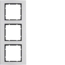 Berker 10133004 Rahmen 3fach. B.3. Alu/anthrazit matt. Aluminium eloxiert
