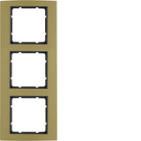 Berker 10133016 Rahmen 3fach B.3 Alu. gold/anthrazit