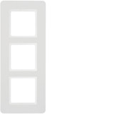 Berker 10136189 Rahmen 3fach. Q.7. polarweiß samt