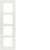 Berker 10146189 Rahmen 4fach. Q.7. polarweiß samt