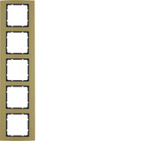 Berker 10153016 Rahmen 5fach B.3 Alu. gold/anthrazit
