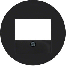 Berker 10382045 Zentralstück mit TAE-Ausschnitt R.1/R.3/R.Classic schwarz. glänzend