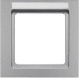 Berker 10516094 Rahmen 1fach mit Beschriftungsfeld Q.3 alu samt. lackiert