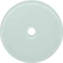Berker 109009 Glasabdeckplatte für Drehschalter/-taster Serie Glas polarweiß