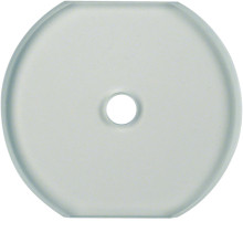 Berker 1095 Glasabdeckmittelplatte für Drehschalter/-taster Serie Glas klar