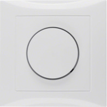 Berker 11308989 Abdeckplatte mit Regulierknopf für Drehdimmer S.1 polarweiß. glänzend