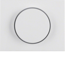 Berker 11357009 Zentralstück mit Regulierknopf für Drehdimmer K.1 polarweiß. glänzend