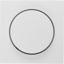 Berker 11378989 Zentralstück mit Regulierknopf für Drehdimmer S.1/B.3/B.7 polarweiß. glänzend