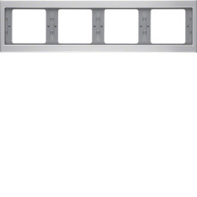 Berker 13837003 Rahmen 4fach waagerecht K.5 Alu