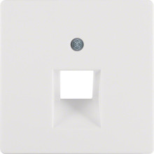 Berker 14076089 Zentralstück für UAE Steckdose Q.x polarweiß. samt