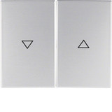 Berker 14357103 Wippe 2fach mit Aufdruck Symbol Pfeil K.5 Alu