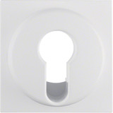 Berker 15076089 Zentralstück für Schlüsselschalter/-taster Q.x polarweiß. samt