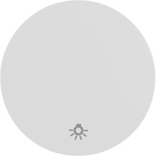 Berker 16202079 Wippe mit Aufdruck Symbol Licht R.1/R.3 polarweiß. glänzend
