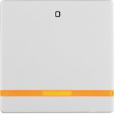 Berker 16246089 Wippe mit oranger Linse und Aufdruck 0 Q.x polarweiß. samt