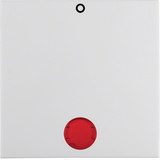 Berker 16248989 Wippe mit roter Linse und Aufdruck 0 S.1/B.3/B.7 polarweiß. glänzend