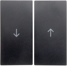 Berker 16251606 Wippe 2fach mit Aufdruck Symbol Pfeil S.1/B.3/B.7 anthrazit. matt