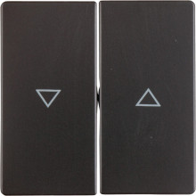 Berker 16256086 Wippe 2fach mit Aufdruck Symbol Pfeil Q.x anthrazit. samt
