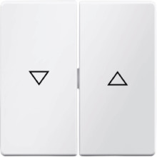 Berker 16256089 Wippe 2fach mit Aufdruck Symbol Pfeil Q.x polarweiß. samt