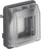 Berker 18213500 Adapter-Einsatz mit Klappdeckel zur Aufnahme von Geräten 45x45 mm W.1