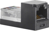 Berker 1980 Mini Jack 8-polig. RJ45 Cat.5E. Zubehör. schwarz