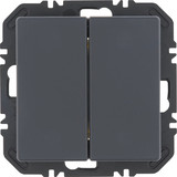 Berker 24126186 Wandsendermodul Enocean mit Wippe 2fach. Q.x. anthrazit samt
