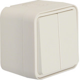 Berker 30753502 Serienschalter AP W.1 polarweiß LT