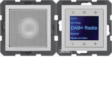 Berker 30801404 Radio Touch mit Lautsprecher DAB+. Bluetooth B.x alu matt