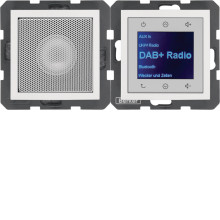 Berker 30808989 Radio Touch mit Lautsprecher DAB+. Bluetooth B.x polarweiss glänzend