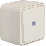 Berker 31763502 Kontroll-Wechselschalter AP W.1 polarweiß LT