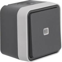 Berker 31763505 Kontroll-Wechselschalter AP W.1 grau LT