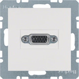 Berker 3315408989 VGA Steckdose S.1/B.3/B.7 polarweiß. glänzend