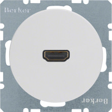 Berker 3315422089 High Definition Steckdose R.1/R.3 polarweiß. glänzend