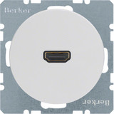 Berker 3315432089 High Definition Steckdose mit 90°-Steckanschluss R.1/R.3 polarweiß. glänzend