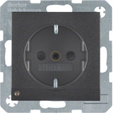Berker 41091606 Steckdose Schuko mit LED-Orientierungslicht S.1/B.3/B.7 anthrazit. matt