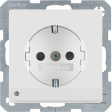 Berker 41096089 Steckdose Schuko mit LED-Orientierungslicht Q.x polarweiß. samt