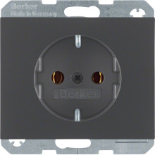 Berker 41157006 Steckdose Schuko K.1 anthrazit. matt