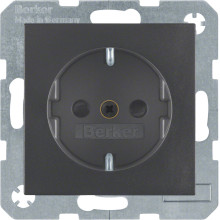 Berker 41231606 Steckdose Schuko mit erhöhtem Berührungsschutz S.1/B.3/B.7 anthrazit. matt
