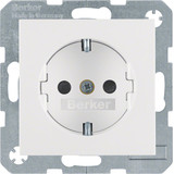 Berker 41238989 Steckdose Schuko mit erhöhtem Berührungsschutz S.1/B.3/B.7 polarweiß. glänzend