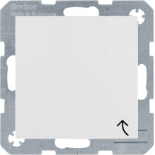 Berker 41248989 Steckdose Schuko mit Klappdeckel und Schraubliftklemmen S.1 IP44 polarweiß glänz