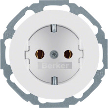 Berker 41452089 Steckdose Schuko Serie R.Classic polarweiß. glänzend