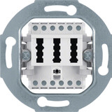 Berker 454409 TAE-Steckdose 2 x 6/6NFF Modul-Einsätze polarweiß. matt