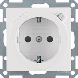Berker 47081909 Steckdose Schuko mit FI-Schutzschalter u. erh.BS S.1/B.3/B.7 polarweiß. matt