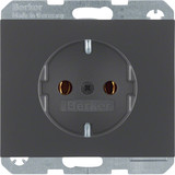 Berker 47157006 Steckdose Schuko K.1. anthrazit matt. lackiert