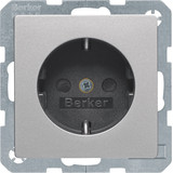 Berker 47236084 Steckdose Schuko mit erhöhtem Berührungsschutz Q.x alu samt. lackiert