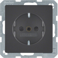 Berker 47236086 Steckdose Schuko mit erhöhtem Berührungsschutz Q.x anthrazit samt