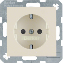 Berker 47238982 Steckdose Schuko mit erhöhtem Berührungsschutz S.1/B.3/B.7 weiß. glänzend