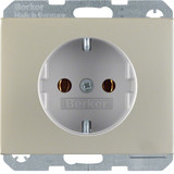 Berker 47357004 Steckdose Schuko mit erhöhtem Berührungsschutz K.5 Edelstahl Rostfrei