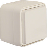 Berker 47403512 Steckdose Schuko mit Klappdeckel AP W.1 polarweiß